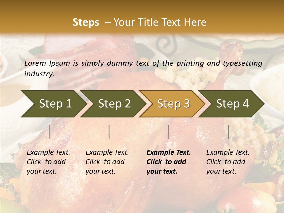 Seasonal Plenty Salad PowerPoint Template