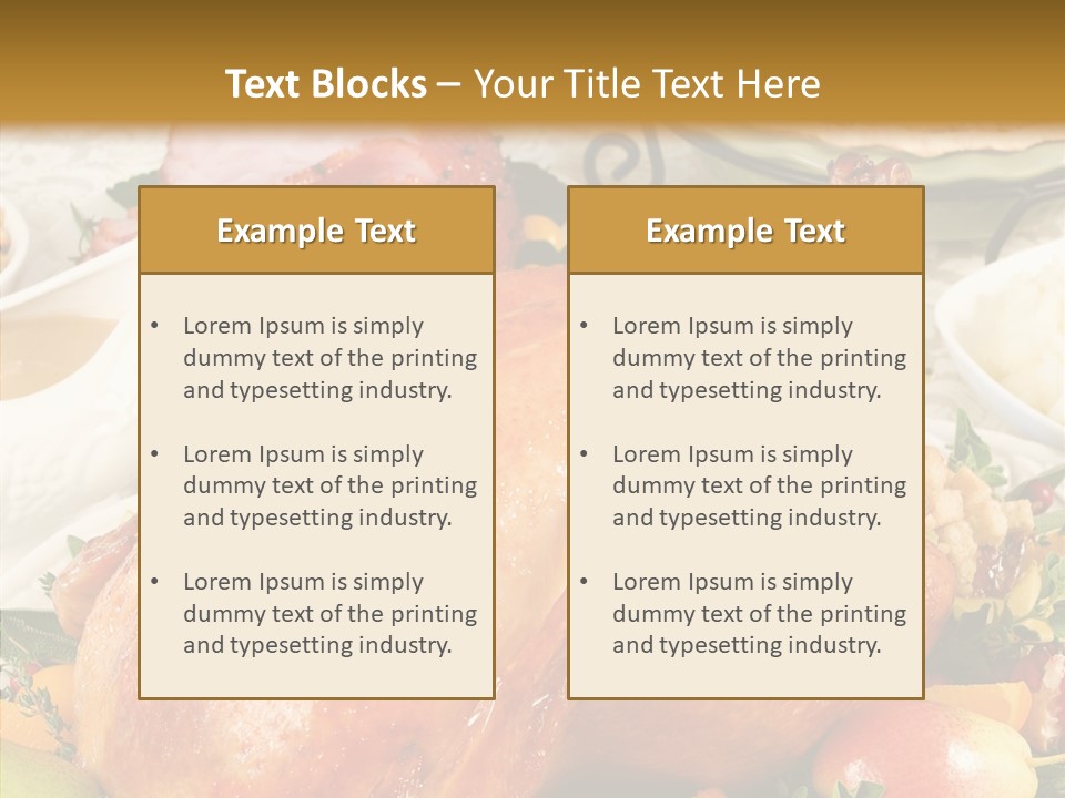 Seasonal Plenty Salad PowerPoint Template