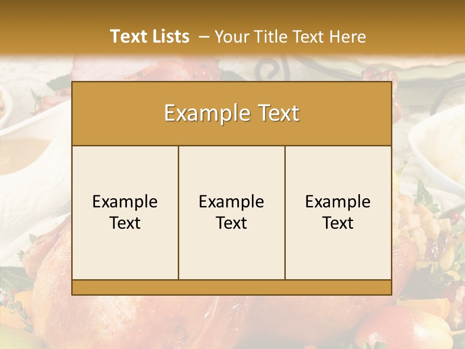 Seasonal Plenty Salad PowerPoint Template