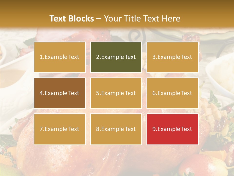 Seasonal Plenty Salad PowerPoint Template