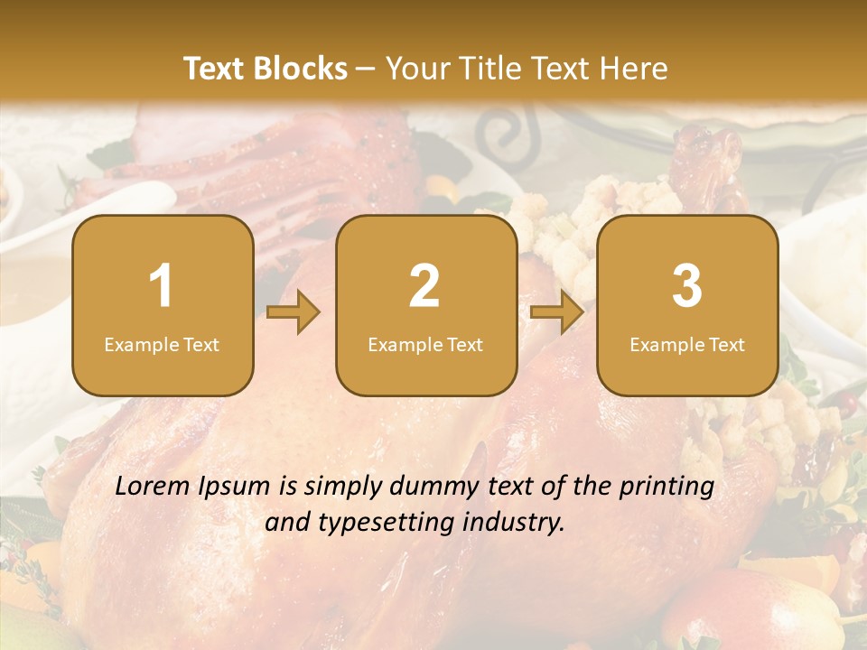 Seasonal Plenty Salad PowerPoint Template
