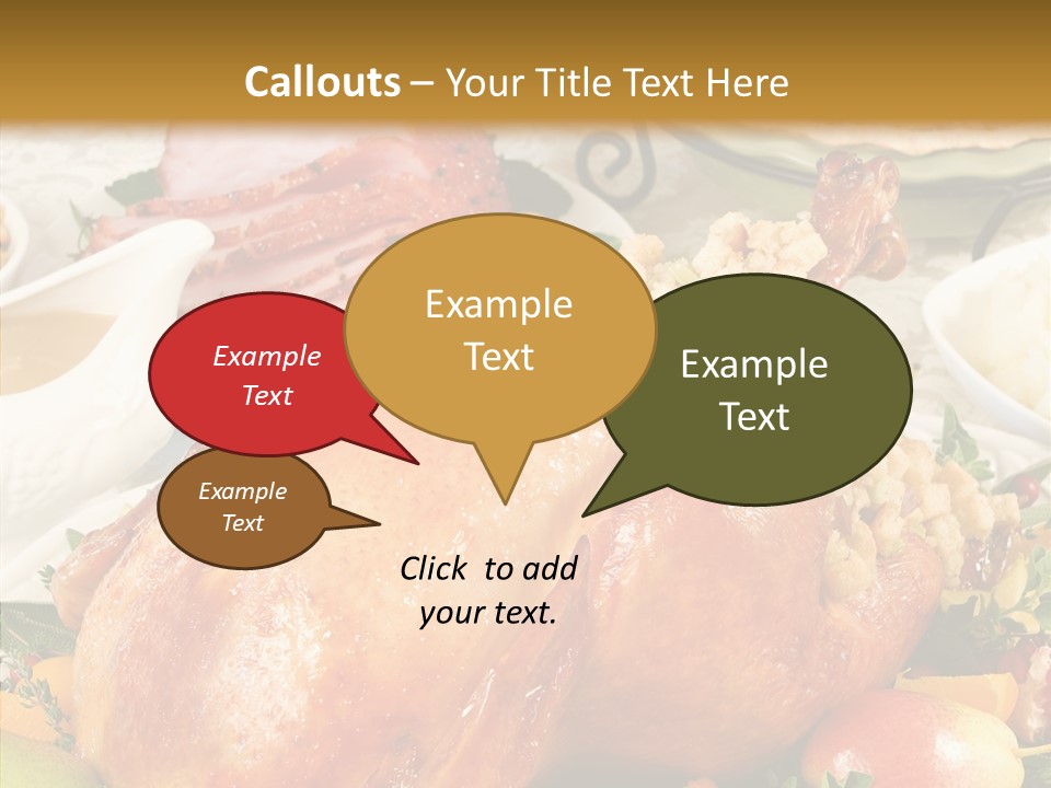 Seasonal Plenty Salad PowerPoint Template