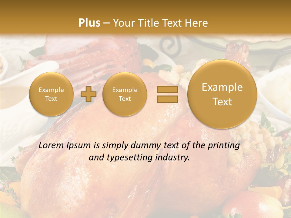Seasonal Plenty Salad PowerPoint Template