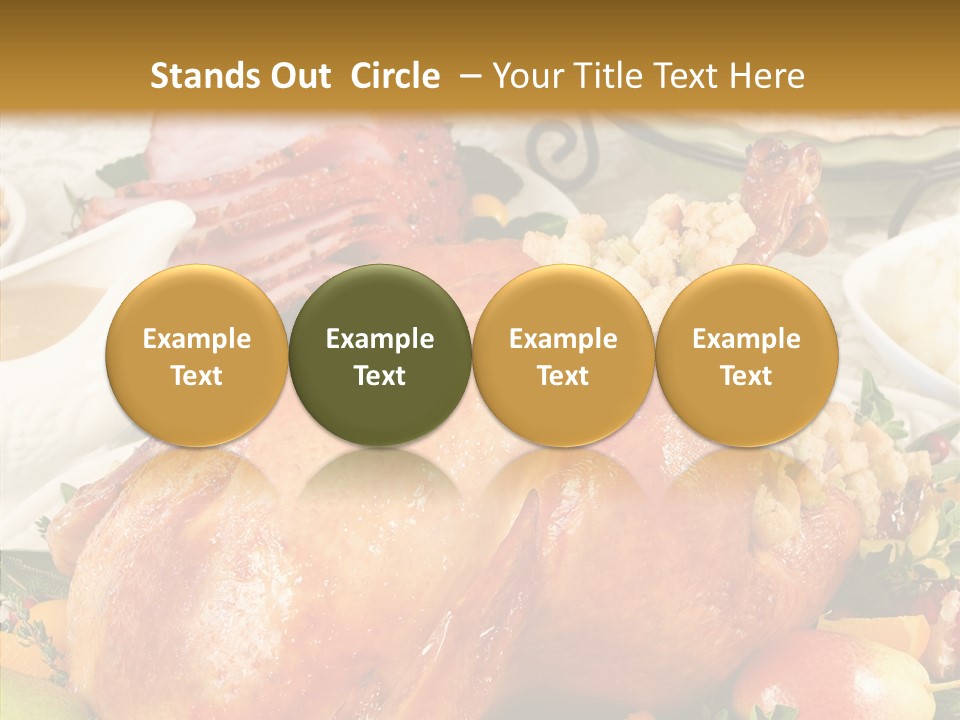 Seasonal Plenty Salad PowerPoint Template