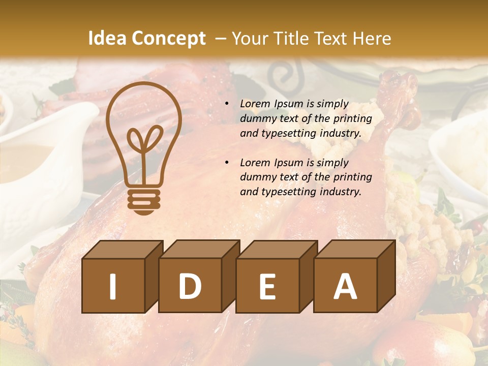 Seasonal Plenty Salad PowerPoint Template