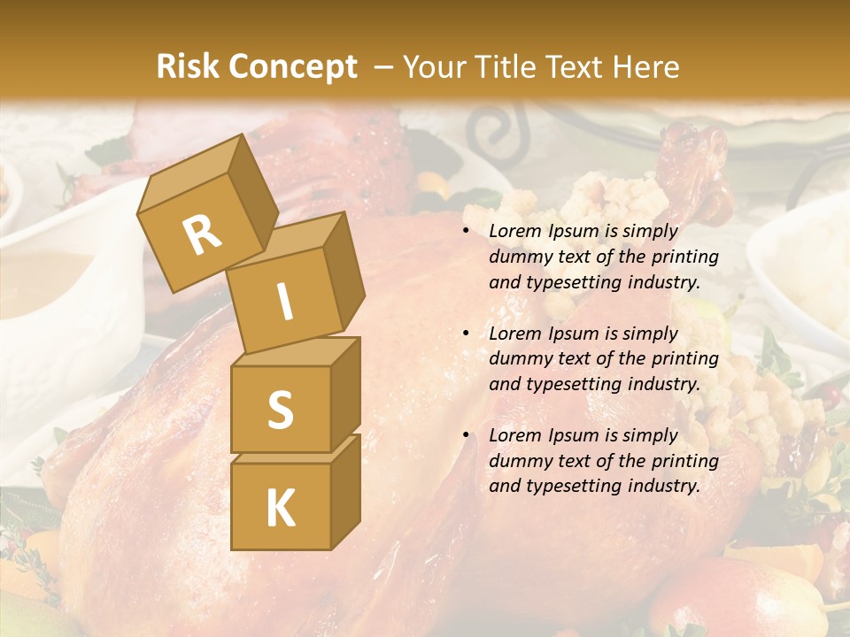 Seasonal Plenty Salad PowerPoint Template