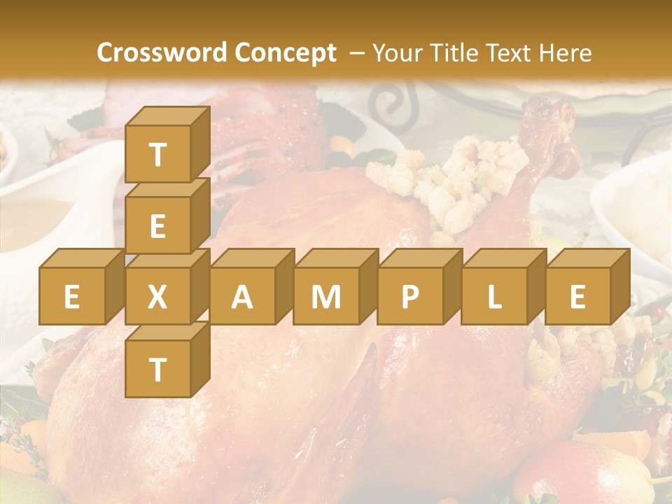 Seasonal Plenty Salad PowerPoint Template