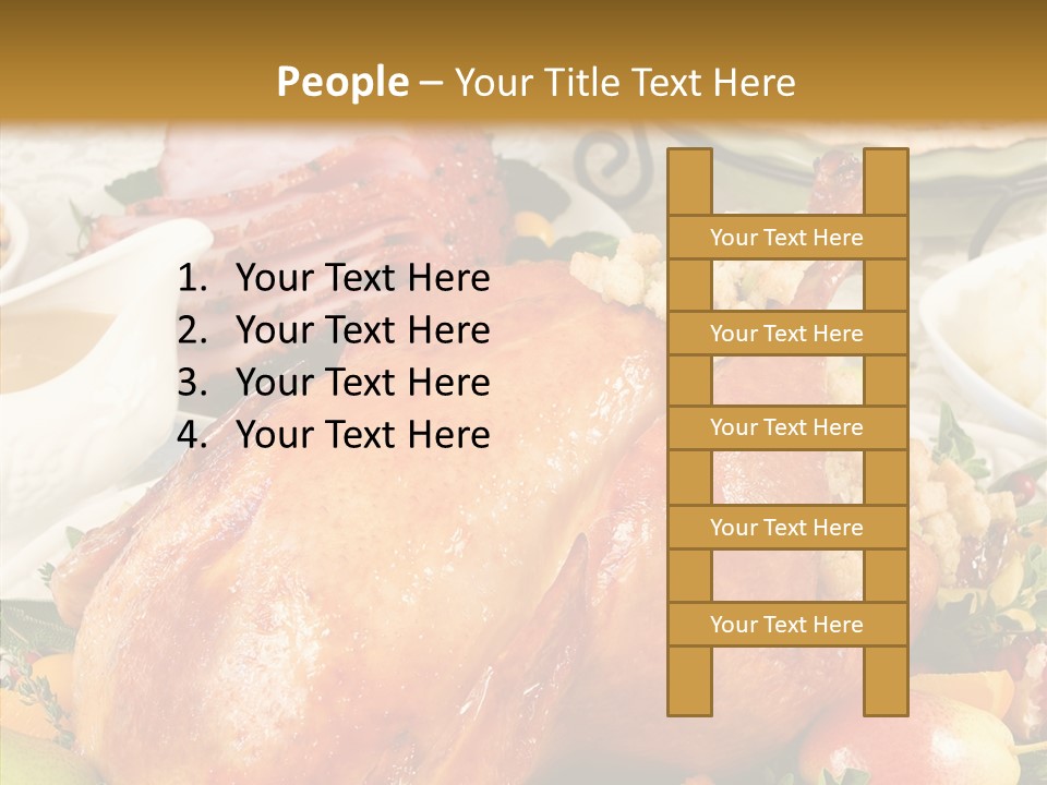 Seasonal Plenty Salad PowerPoint Template