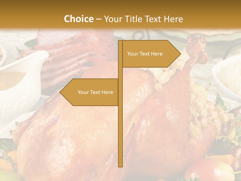 Seasonal Plenty Salad PowerPoint Template