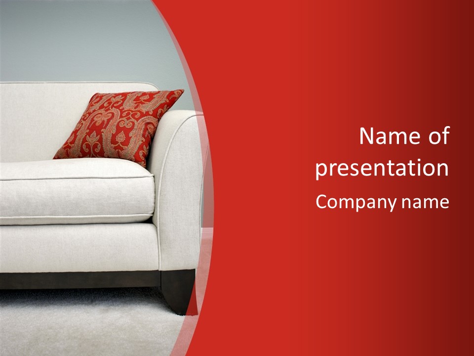 Chair Couch Home PowerPoint Template