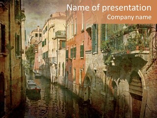 Picturesque Antique Outdoor PowerPoint Template