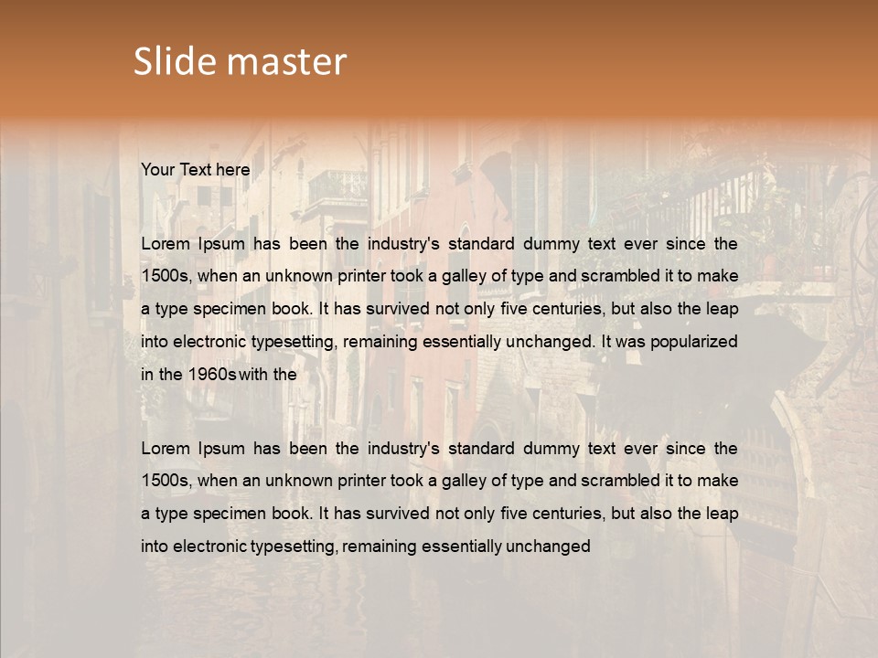 Picturesque Antique Outdoor PowerPoint Template