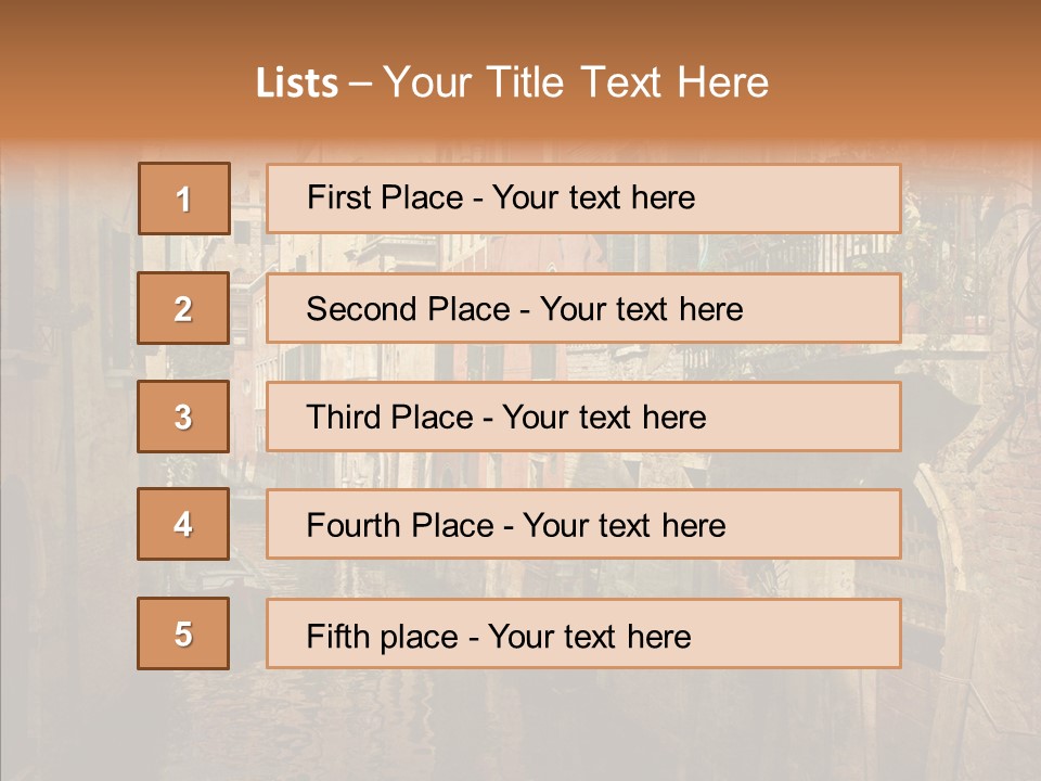 Picturesque Antique Outdoor PowerPoint Template