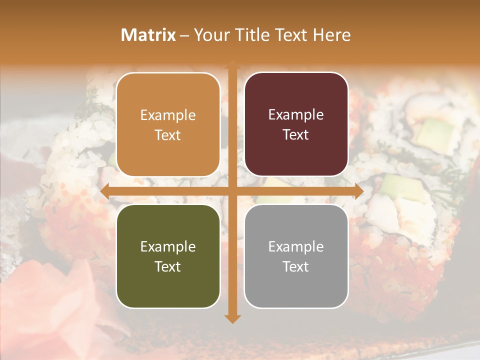 Restaurant Garnish Seaweed PowerPoint Template