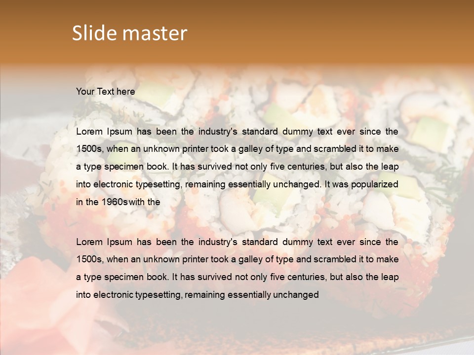 Restaurant Garnish Seaweed PowerPoint Template