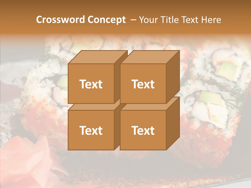 Restaurant Garnish Seaweed PowerPoint Template