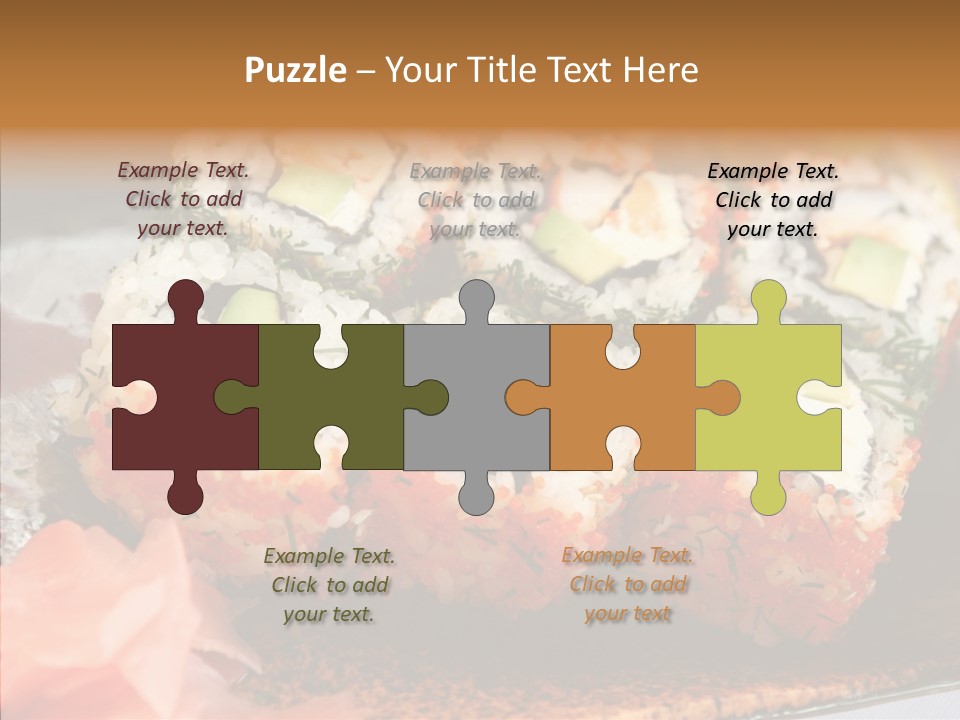 Restaurant Garnish Seaweed PowerPoint Template