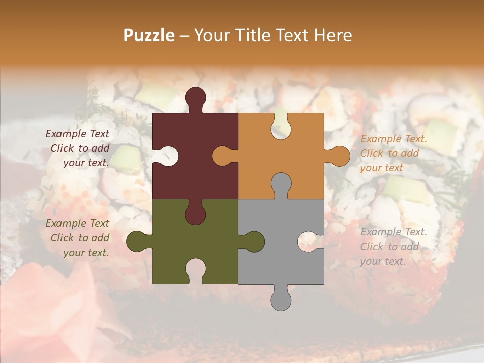 Restaurant Garnish Seaweed PowerPoint Template