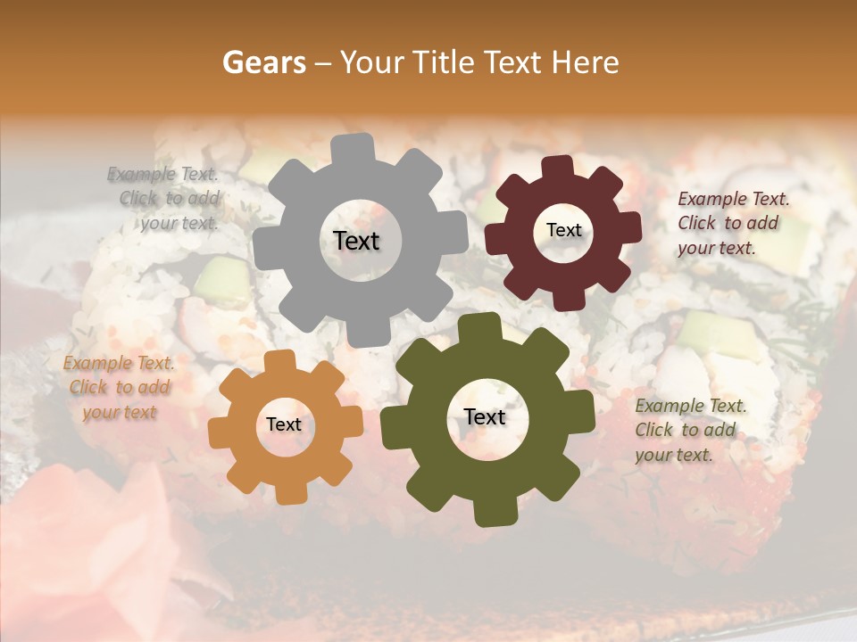 Restaurant Garnish Seaweed PowerPoint Template