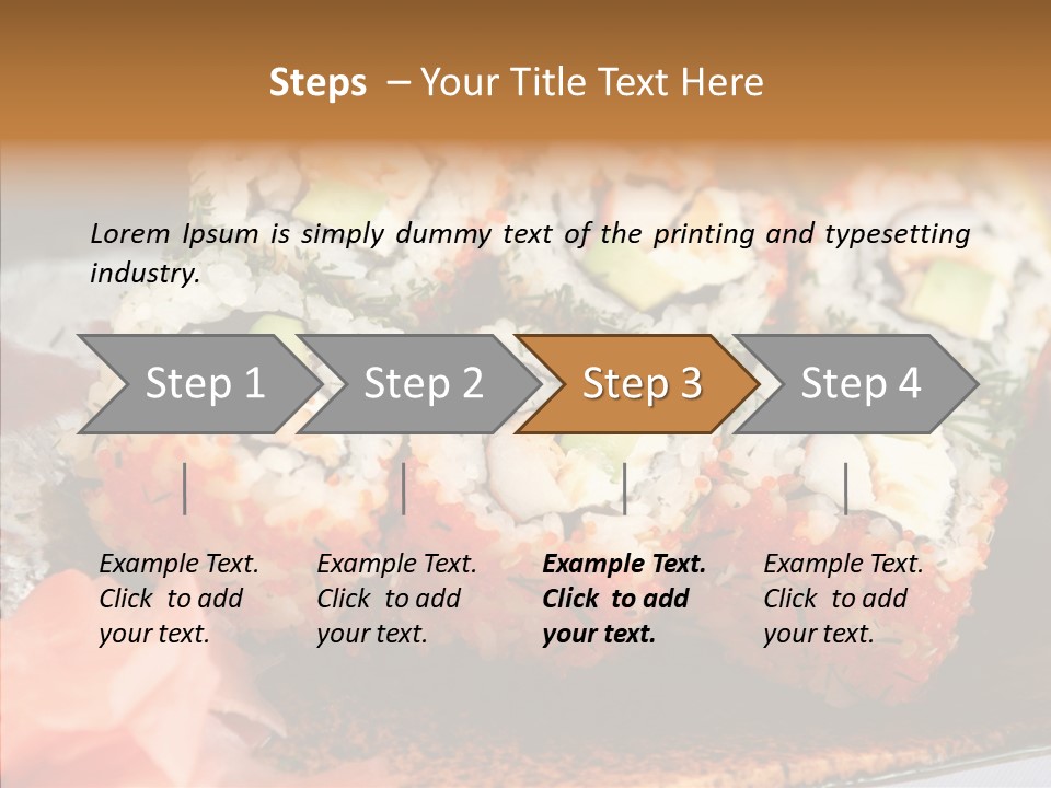 Restaurant Garnish Seaweed PowerPoint Template