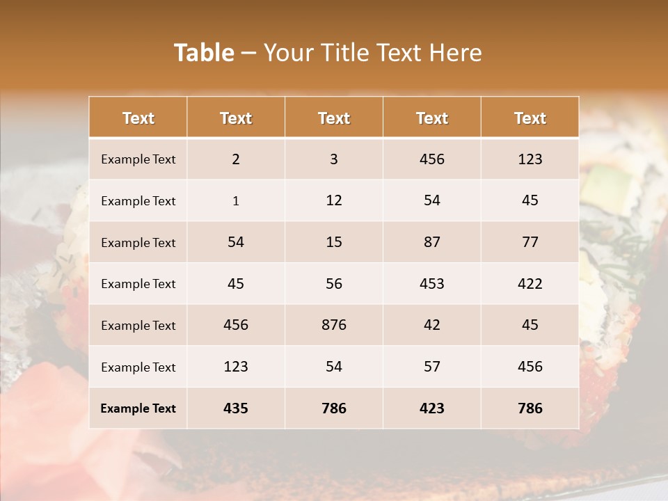 Restaurant Garnish Seaweed PowerPoint Template