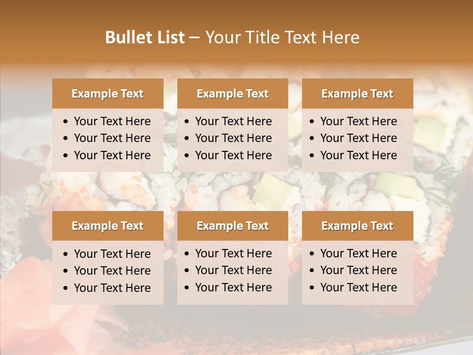 Restaurant Garnish Seaweed PowerPoint Template