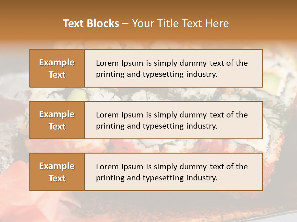 Restaurant Garnish Seaweed PowerPoint Template