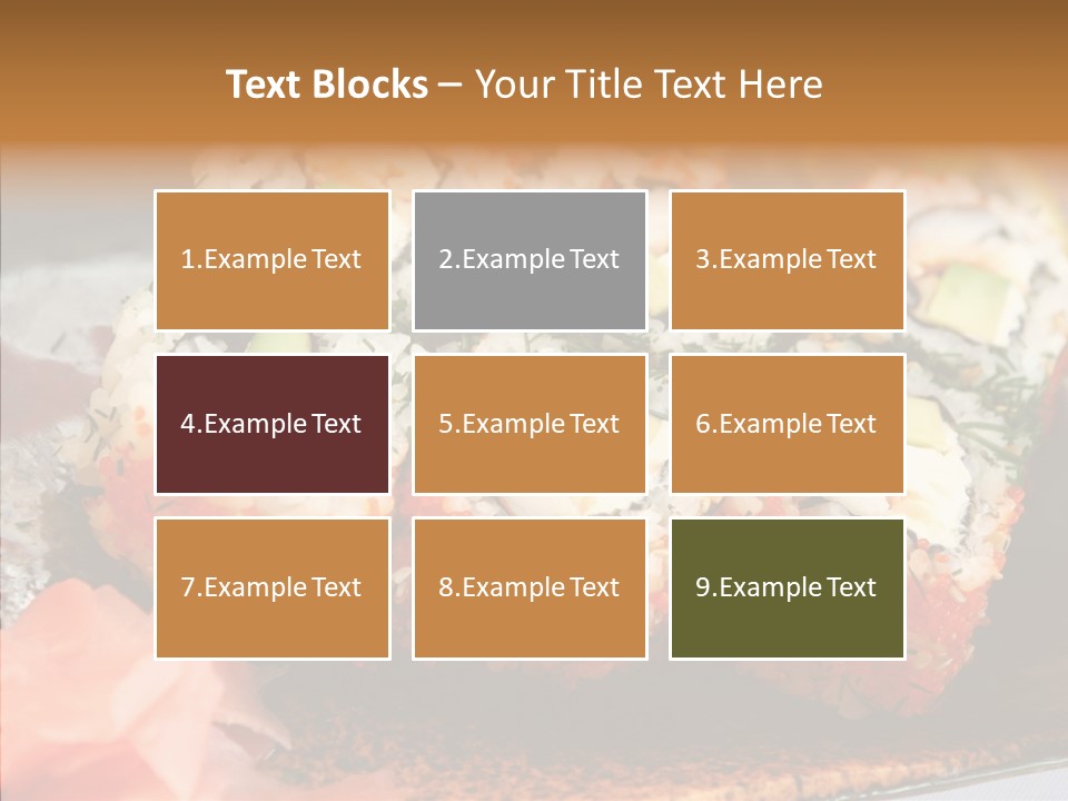 Restaurant Garnish Seaweed PowerPoint Template