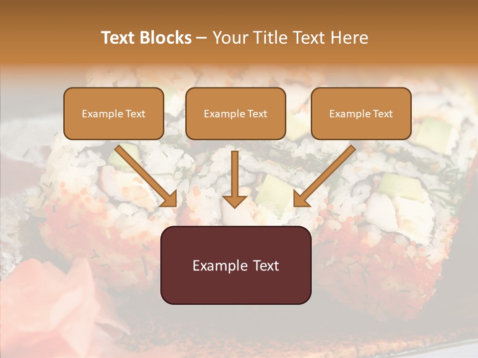 Restaurant Garnish Seaweed PowerPoint Template