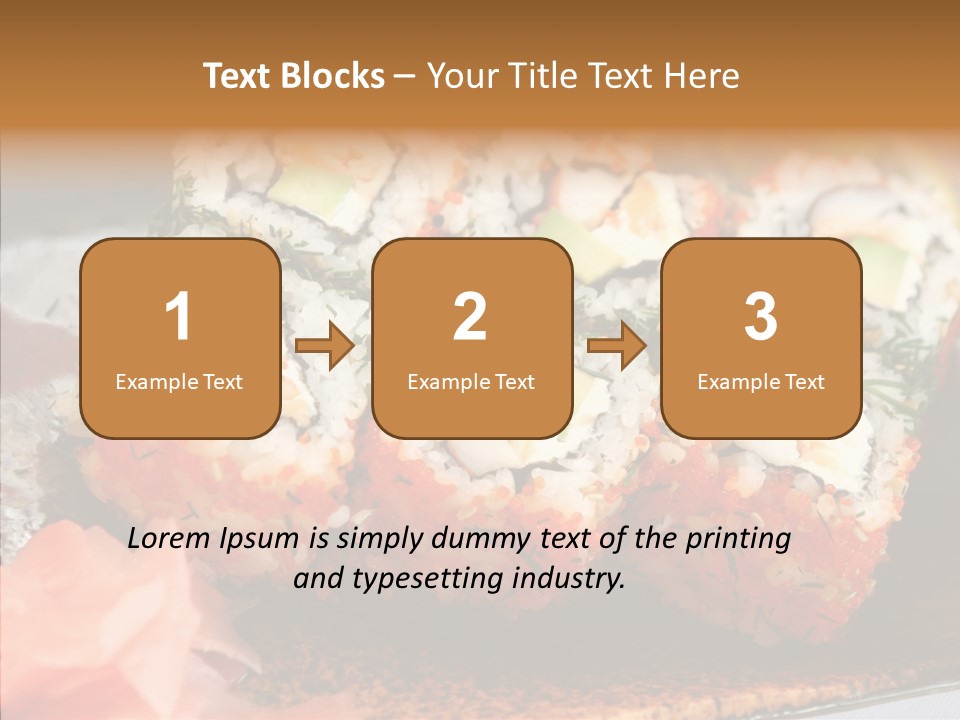 Restaurant Garnish Seaweed PowerPoint Template