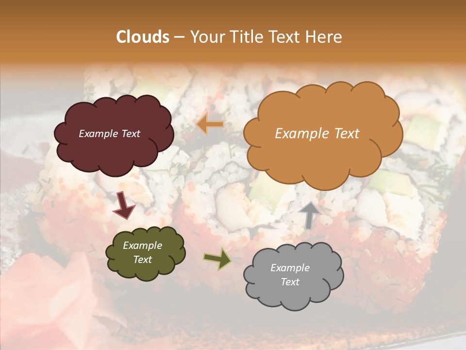 Restaurant Garnish Seaweed PowerPoint Template