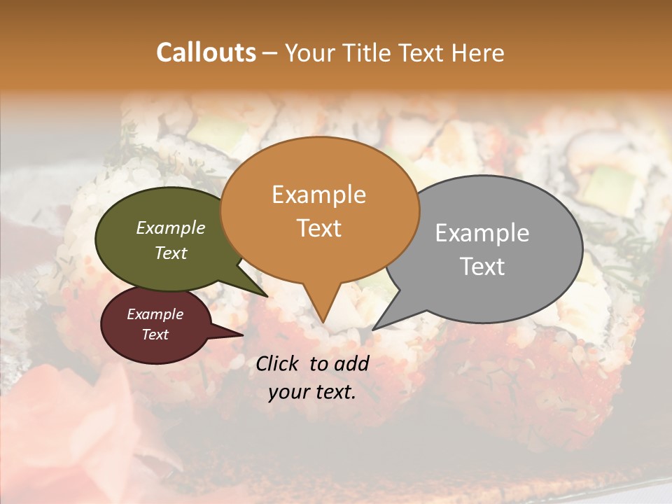 Restaurant Garnish Seaweed PowerPoint Template