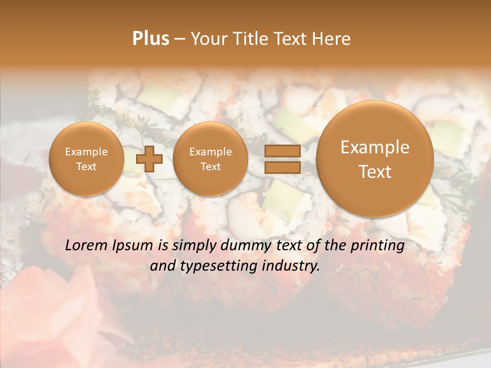 Restaurant Garnish Seaweed PowerPoint Template