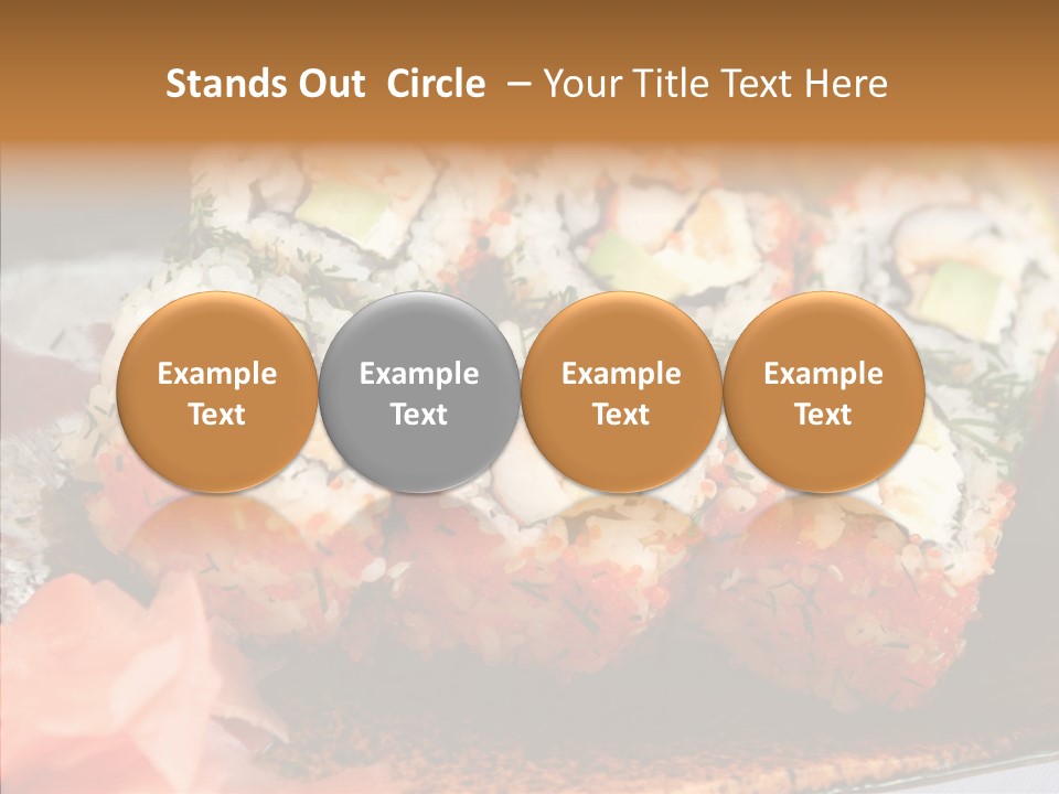 Restaurant Garnish Seaweed PowerPoint Template