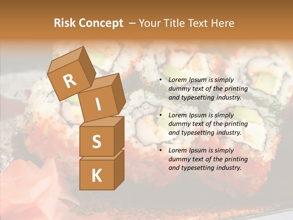 Restaurant Garnish Seaweed PowerPoint Template