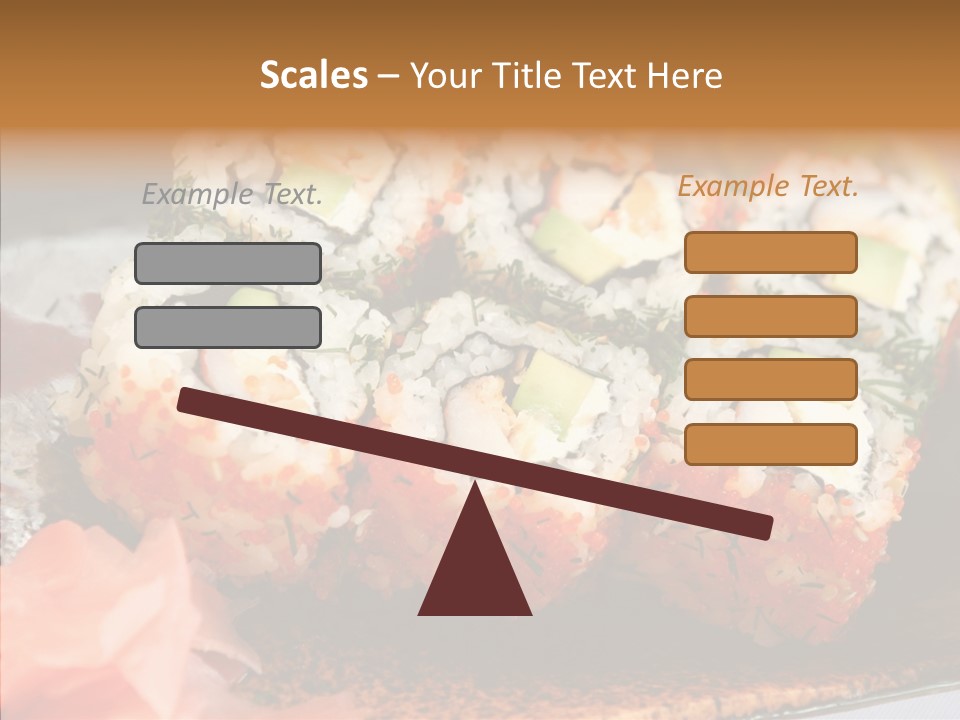 Restaurant Garnish Seaweed PowerPoint Template