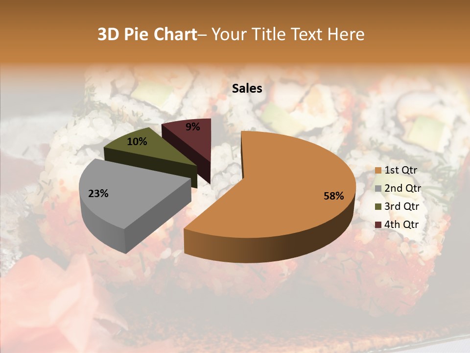 Restaurant Garnish Seaweed PowerPoint Template