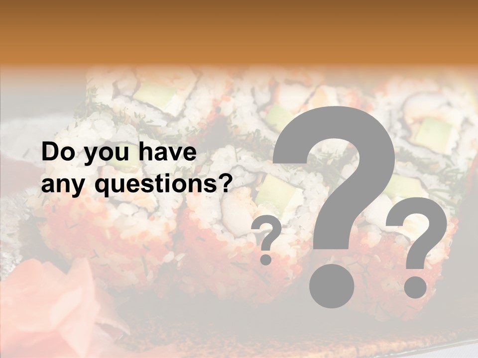 Restaurant Garnish Seaweed PowerPoint Template