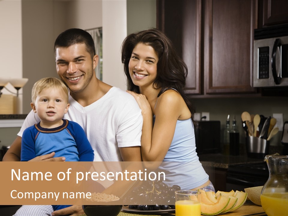 Home Hispanic Brunette PowerPoint Template