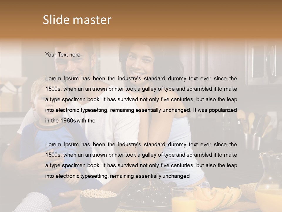 Home Hispanic Brunette PowerPoint Template