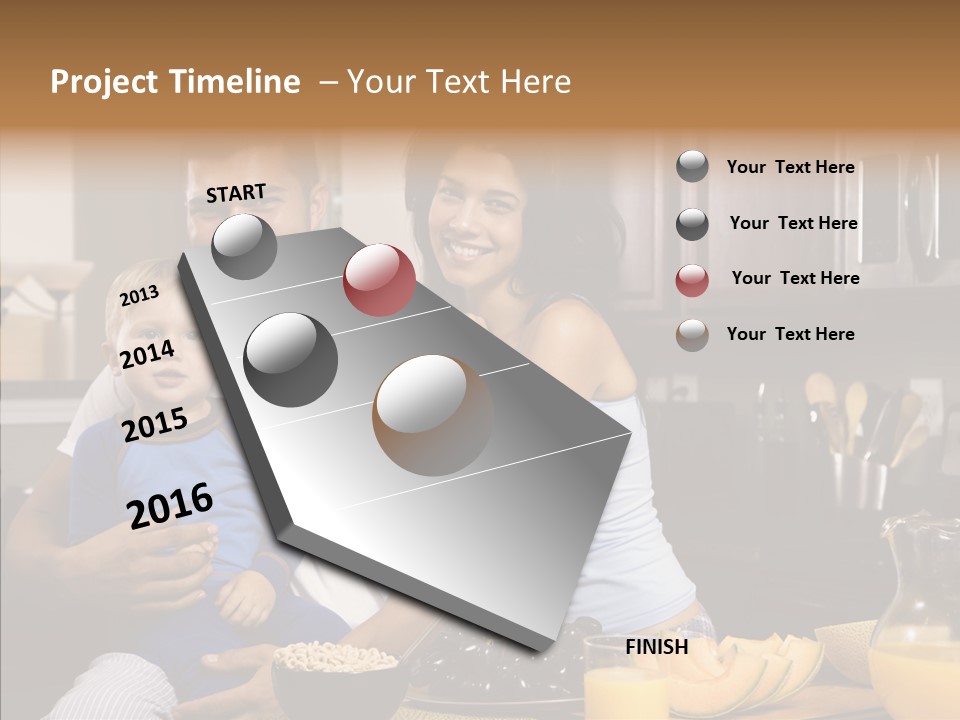 Home Hispanic Brunette PowerPoint Template