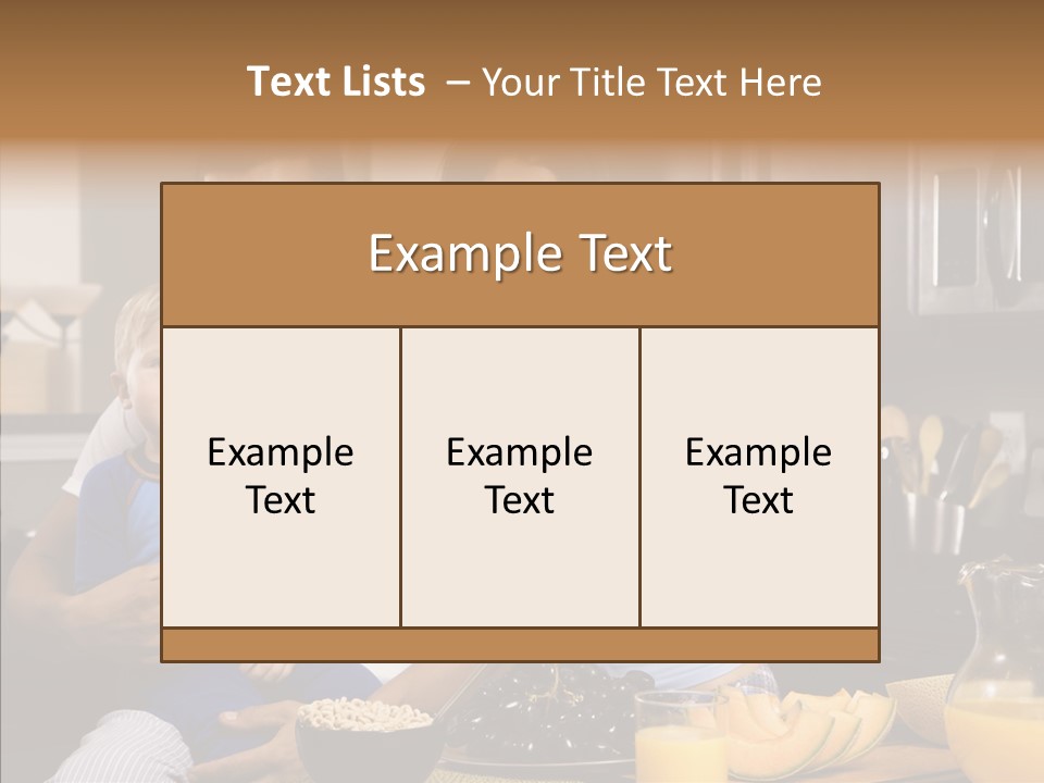 Home Hispanic Brunette PowerPoint Template