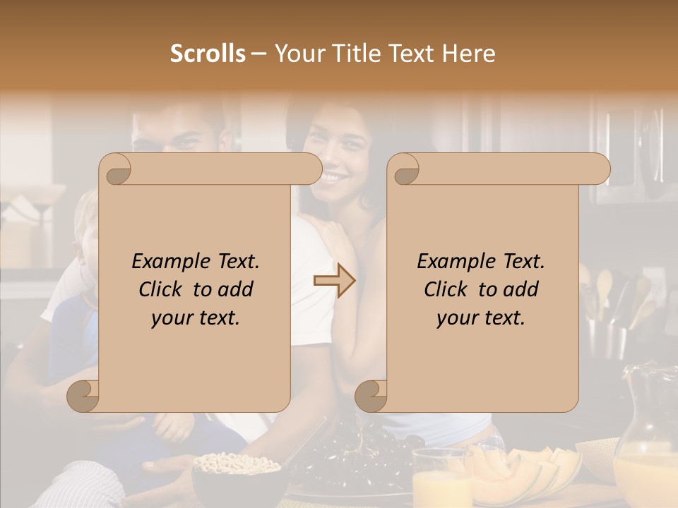 Home Hispanic Brunette PowerPoint Template