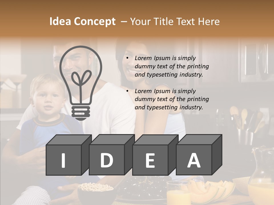 Home Hispanic Brunette PowerPoint Template