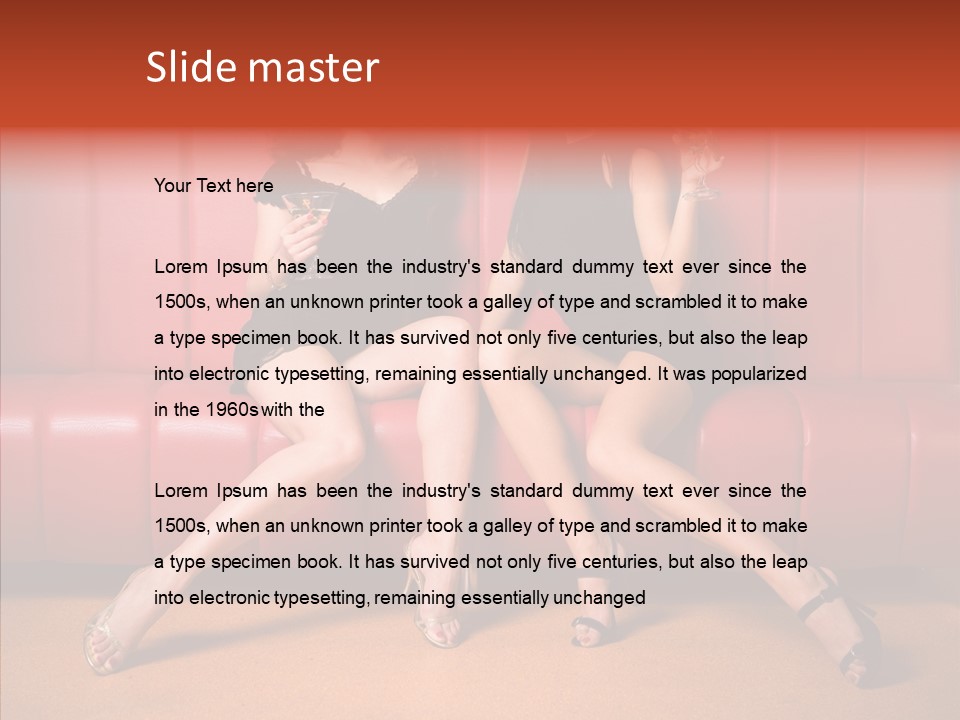 Bar Friends Smile PowerPoint Template