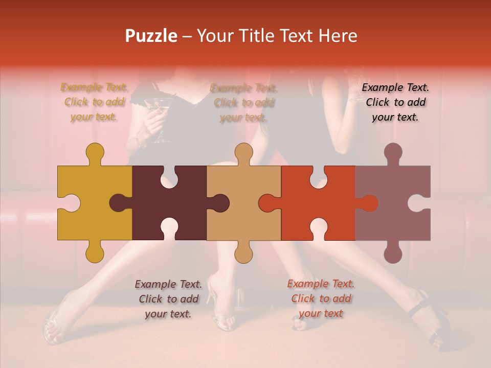 Bar Friends Smile PowerPoint Template