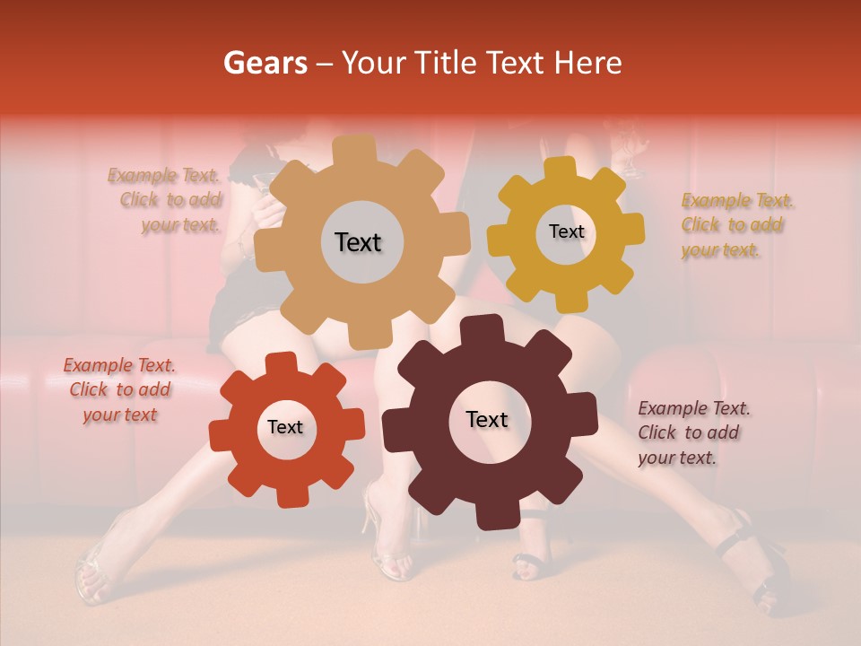 Bar Friends Smile PowerPoint Template