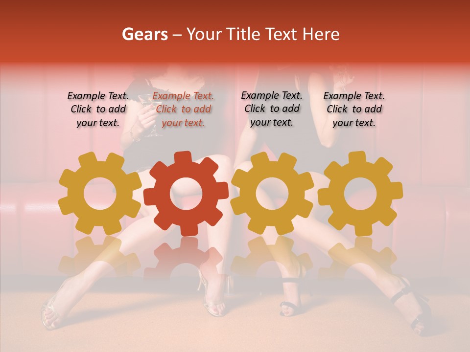 Bar Friends Smile PowerPoint Template