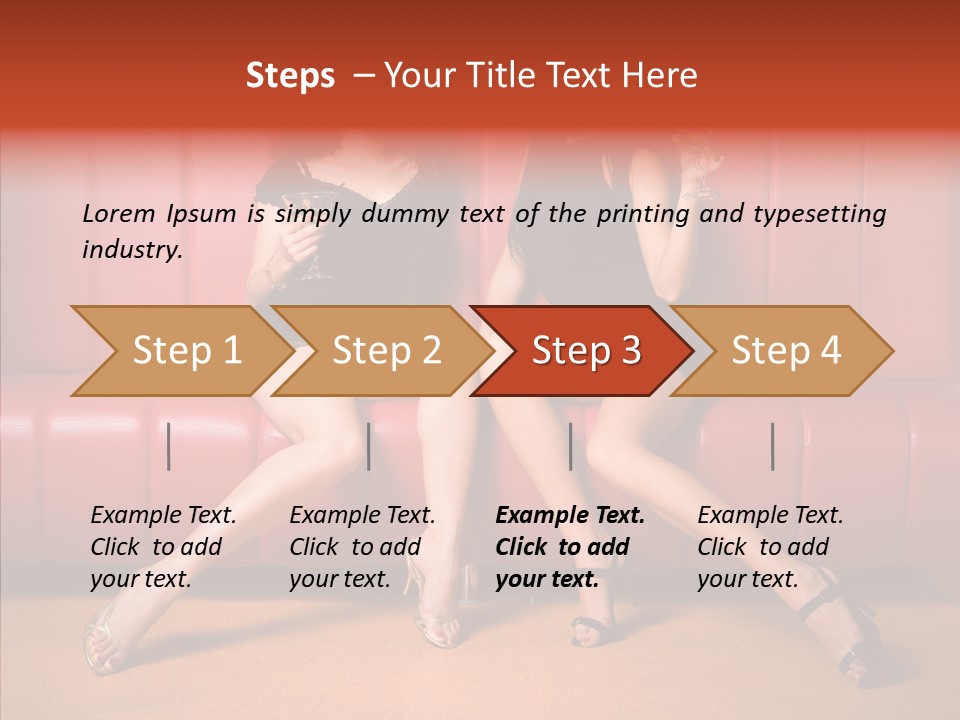 Bar Friends Smile PowerPoint Template