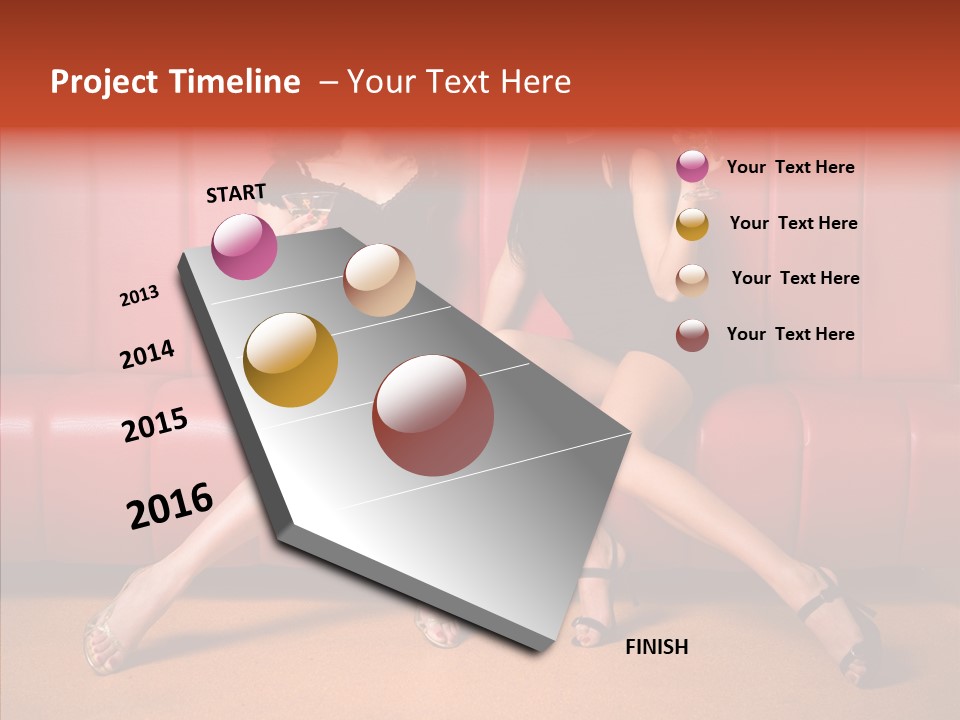 Bar Friends Smile PowerPoint Template